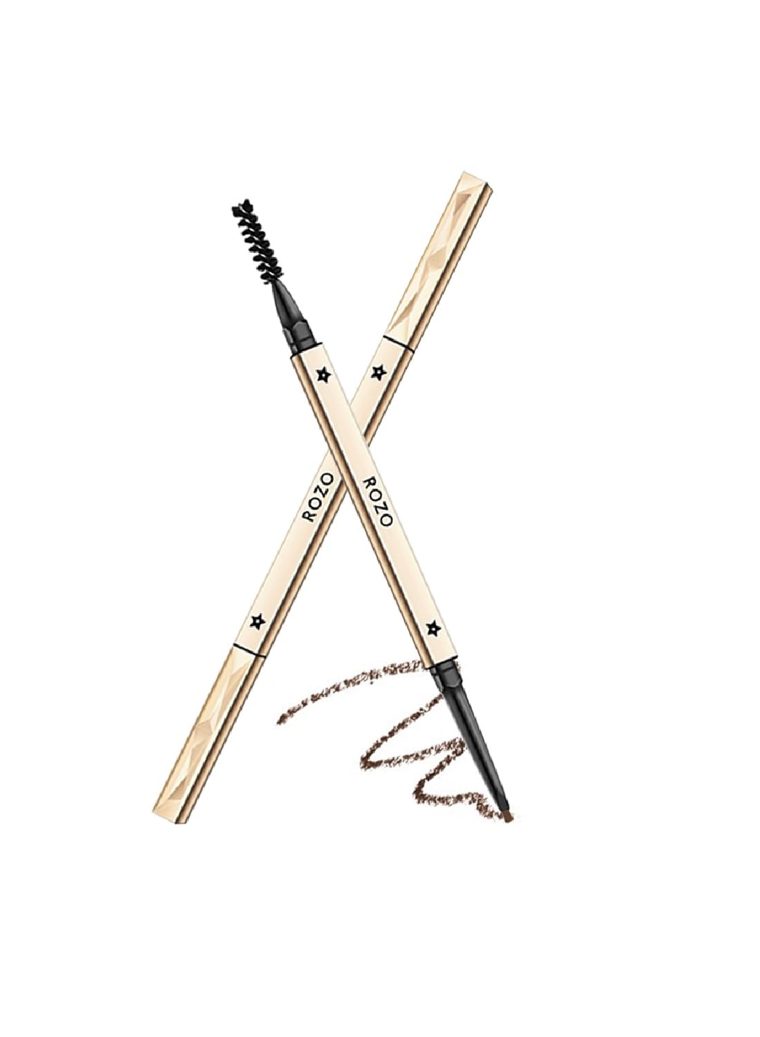 Eyebrow Pencil with Spiral Brush, Brow Pencil