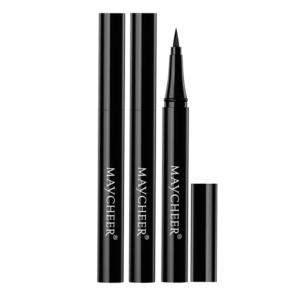 3Pcs Liquid Eyeliner Pen, Lasting Waterproof Ultrafine Eye Liner for Women 01