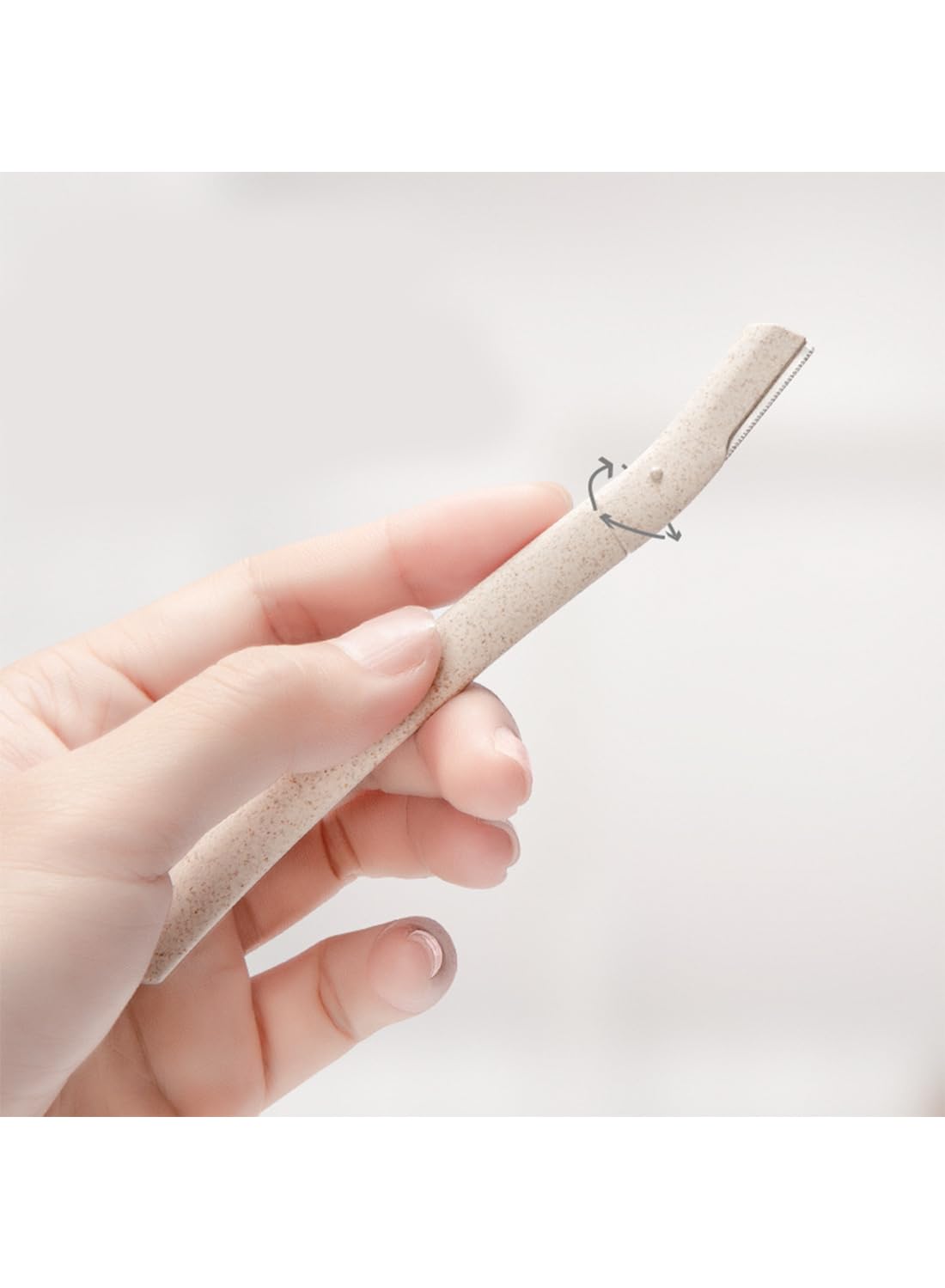 Eyebrow Razor Kit for Women, Eco-Friendly Wheat Eyebrow Trimmer - 3Pcs