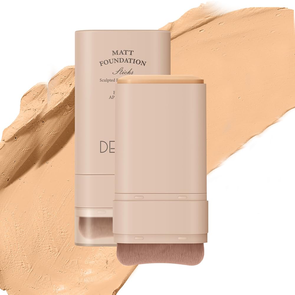 Foundation Liquid, Lightweight Foundation Stick, Sweat and Water Resistant for Women-Warm Beige 03#