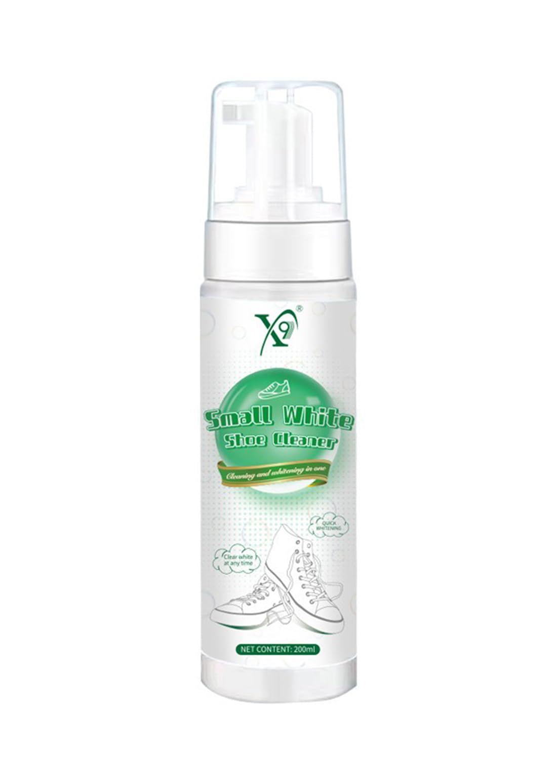 White Shoe Cleaner, Wet and Dry Shoe Cleaner Foam for Tennis Shoes, Canvas 200ml