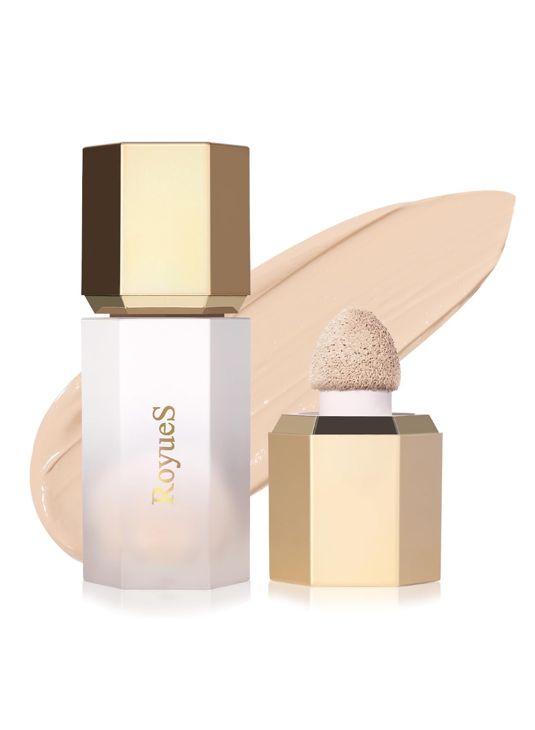 Royues Liquid Contour, Highly Pigmented Long Lasting Cream Contour Stick, Lightweight Face Bronzer Makeup, Delicate Face Contouring Highlighter Sticks 7ml