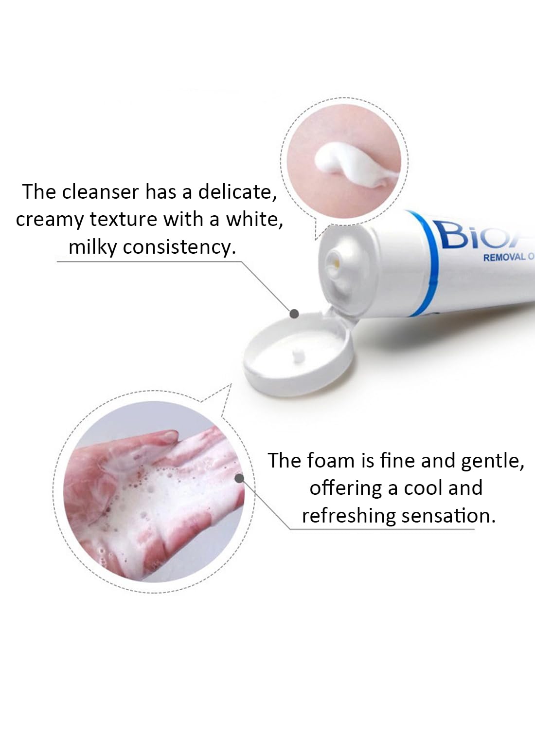 Anti-Acne Cleansing Wash, Deeply Removing Dirt and Oil Facial Cleanser, 100g