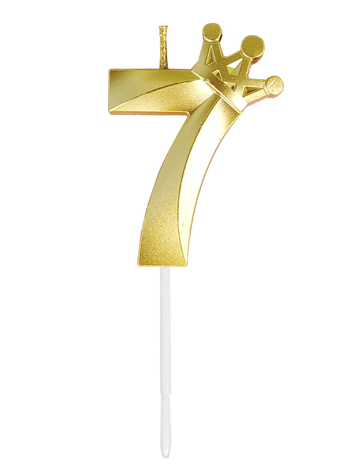 Number Birthday Candles, Metallic Glitter Crown Number 0 Cake Candles for Birthday, Wedding, Anniversary,