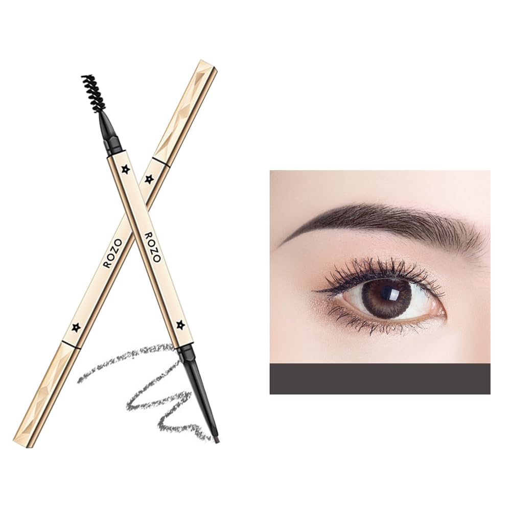 Eyebrow Pencil with Spiral Brush, Brow Pencil