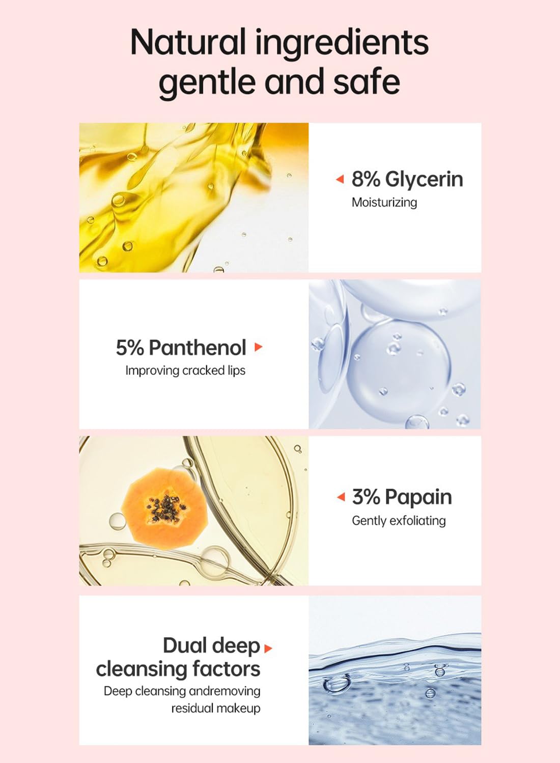 Lip Moisturizer, 4-in-1 Hydrating Lip Mask, Lip Care to Fade Lip Lines 8g