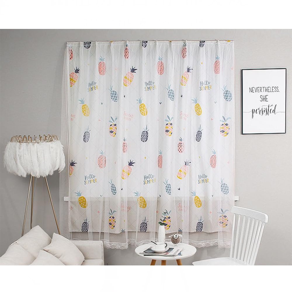 Velcro Double Layer Cartoon Pattern Blackout Curtains