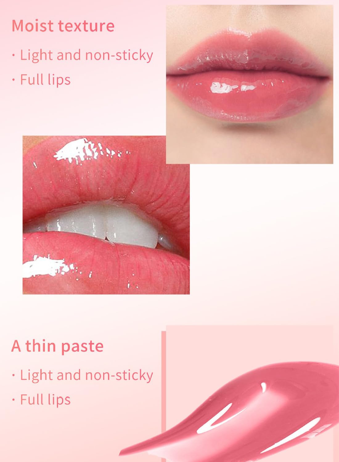 3Pcs Glossy Lip Oil Set