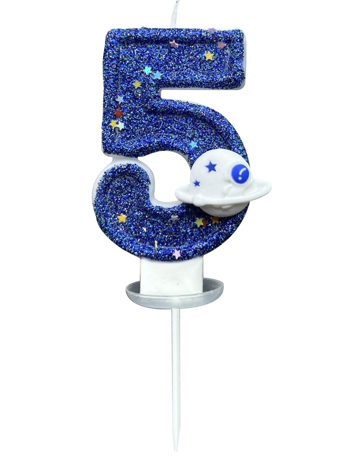 7 cm Blue Number Cake Candles,