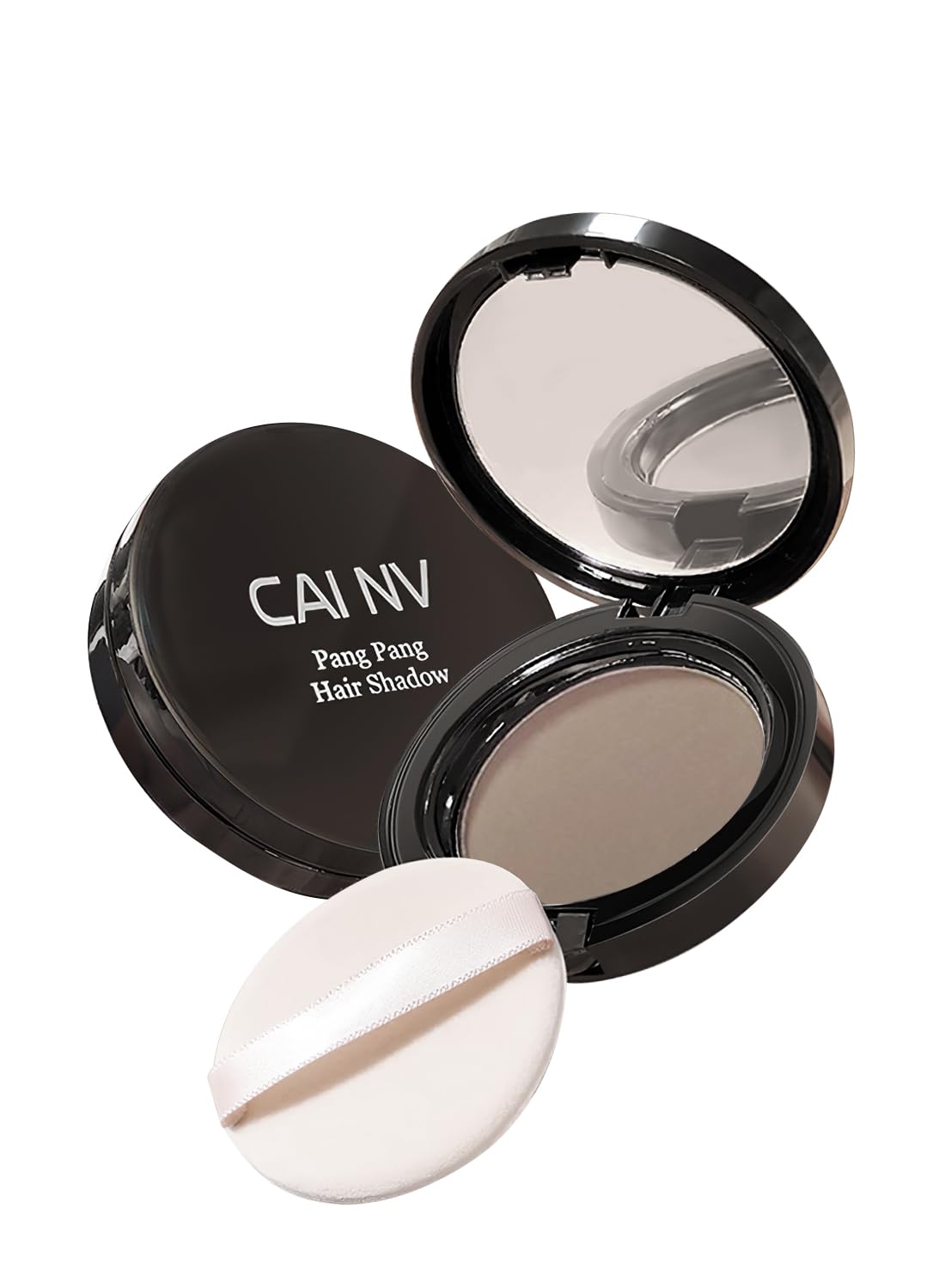 Instantly Hair Shadow Stick with Puff Touch, Root Touch Up Hair Pressed Powder, Root Cover Up Hair Color for Thinning Grey Hairline, Hair Root Concealer for Women and Men 10G