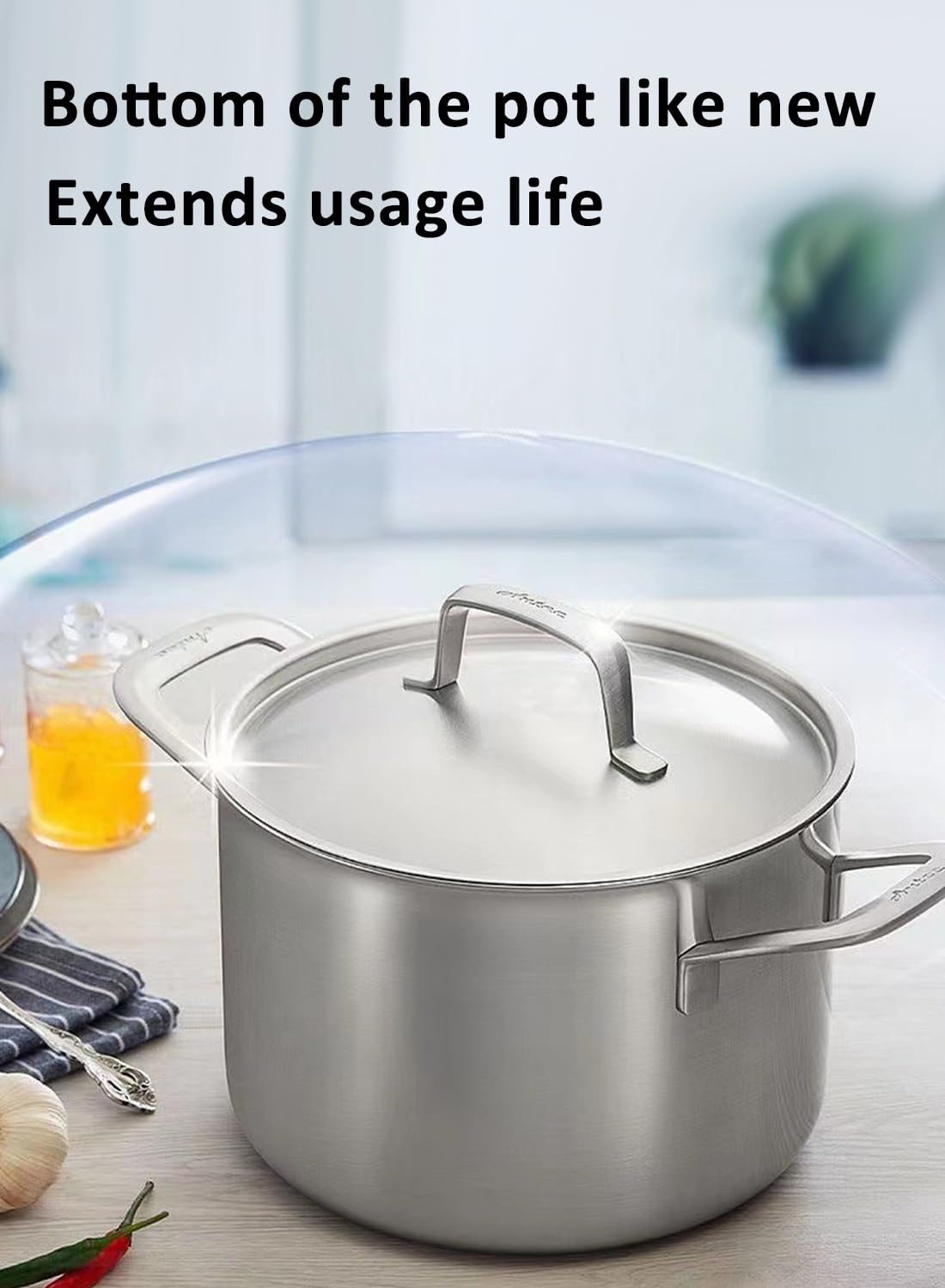 Bottom Blackening Agent, Pot Clean Gel, Cookware Cleanser and Polish Green 150g