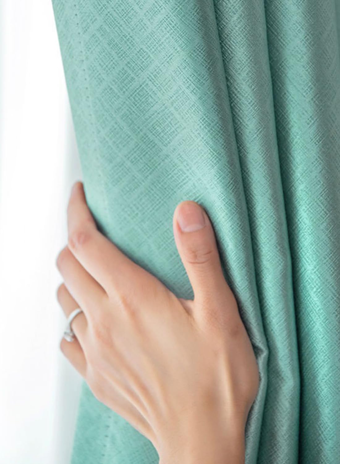 Velcro High Blackout Curtains, Without Rods and Thermal Insulated Curtains for Bedroom and Living Room