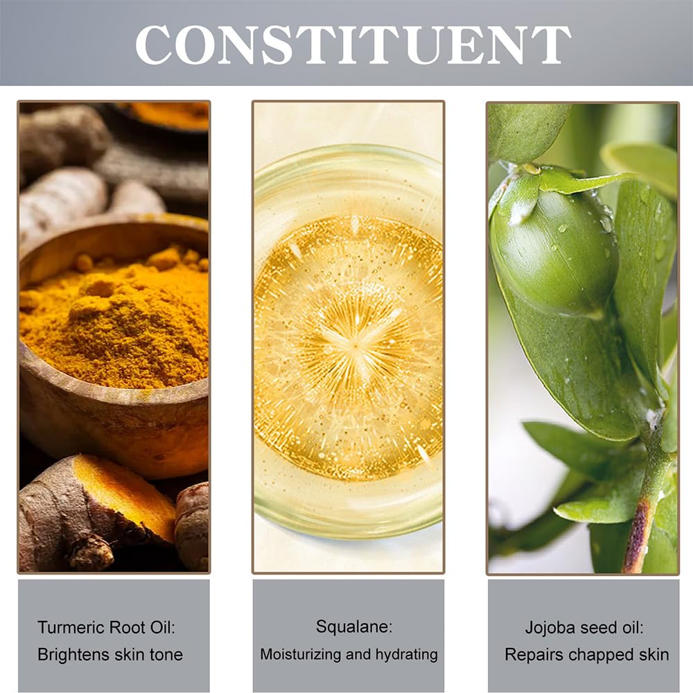 Lip Balm, Natural Formula Turmeric Lip Moisturizer for Cracked & Dry Lips