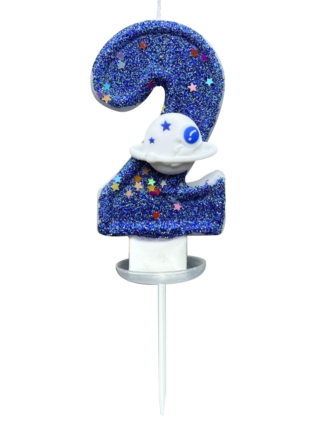 7 cm Blue Number Cake Candles,