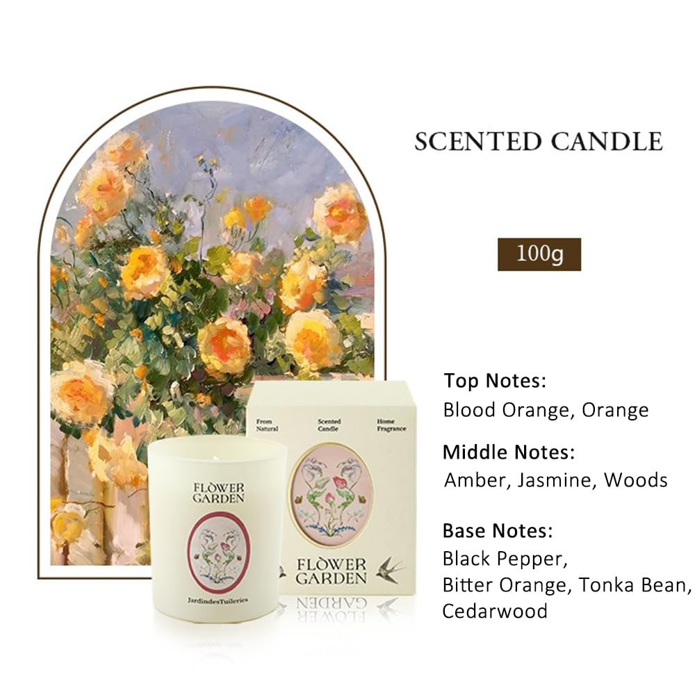 Scented Candle, Natural Luxury Aromatherapy Air Freshener for Bathroom Office Décor 100g