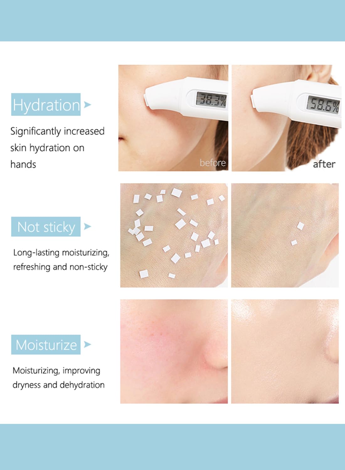 Face Moisturizer Stick, Hydrating Moisturizing Multi Balm Stick, Instant Wrinkle Skin Care, Soothing Brightening Makeup Fairy Sticks, for Facial Skin Eye Lip & Body