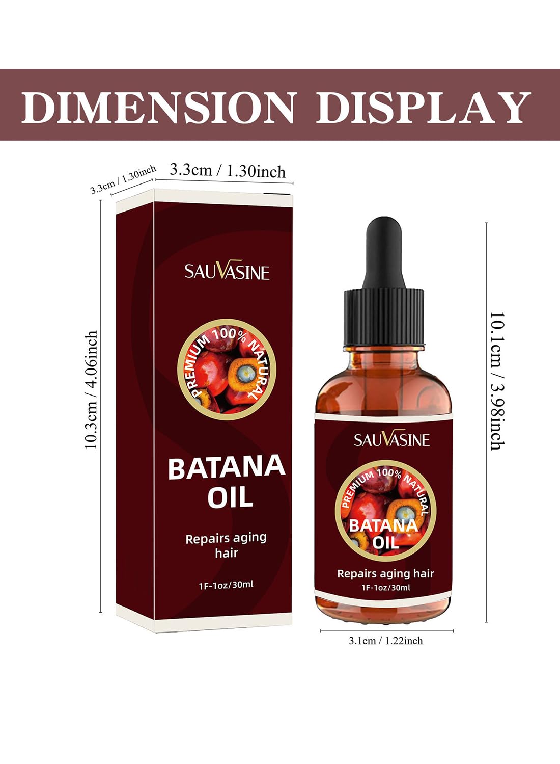 100% Pure Natural Batana oil ,Hair Care Growth Oil For All Hair Types - 30ml