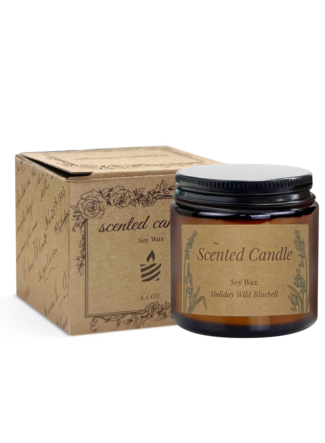 Scented Candles, Long Lasting Strong Fragrance Aromatherapy Candles, Candle Gift Set, Soy Candle for Home SPA Bathing Yoga Travel,