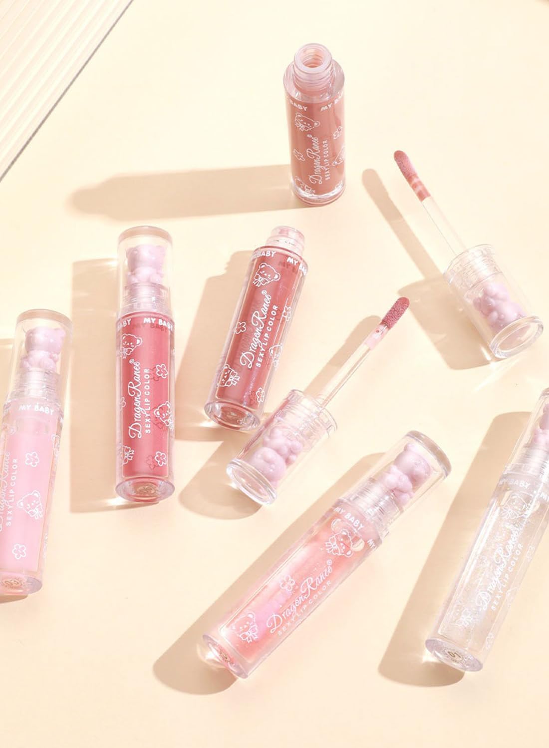 3Pcs Glossy Lip Glaze Set