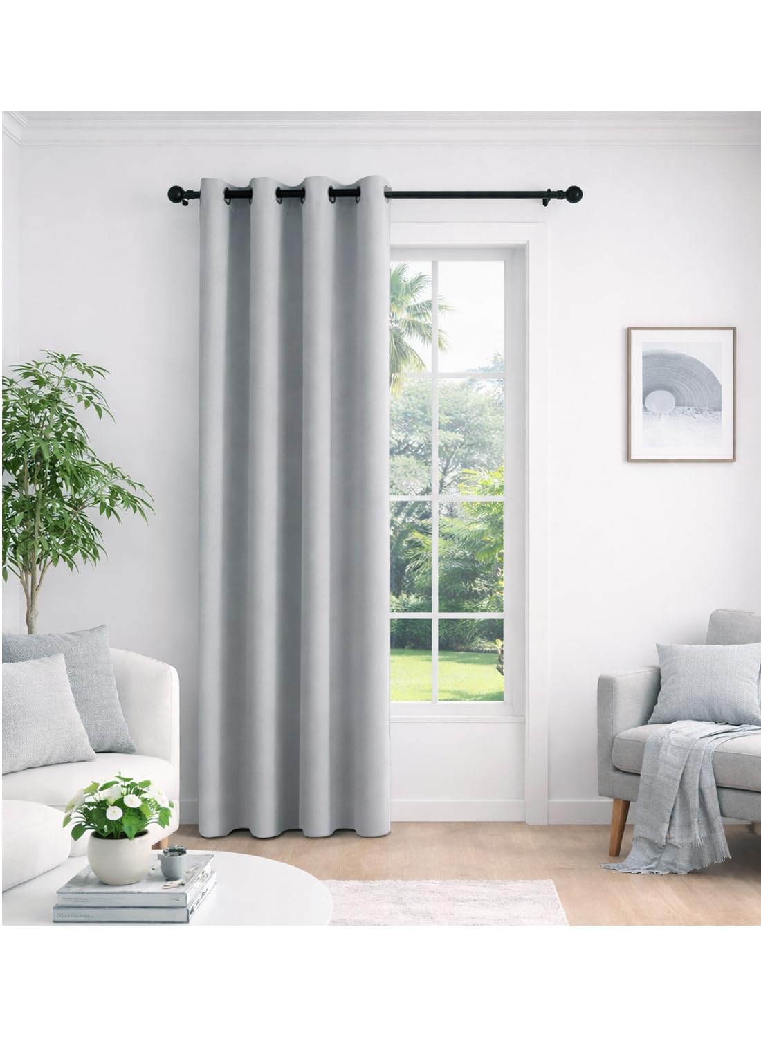 Solid Blackout Curtains for Bedroom and Living Room