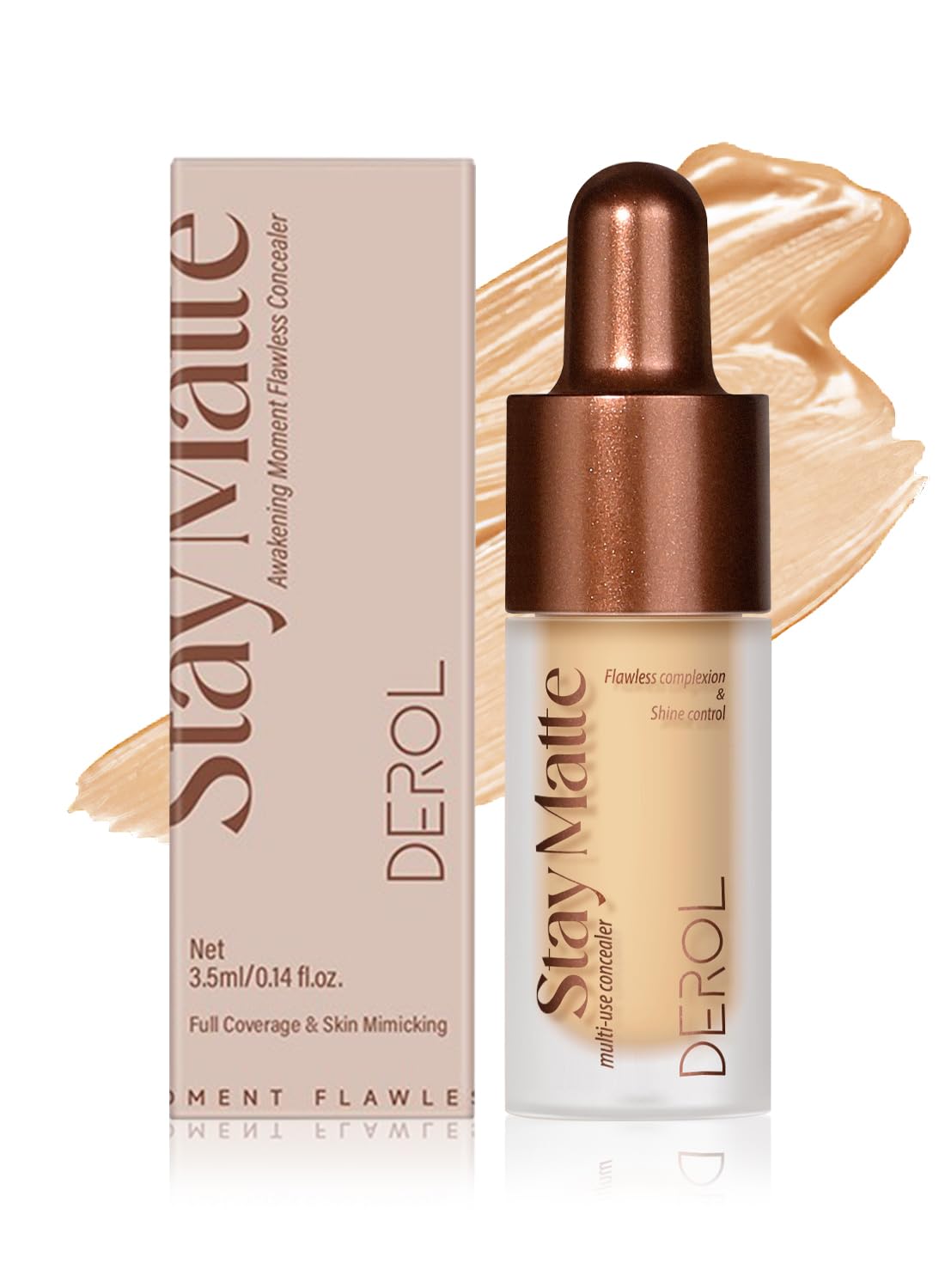 Concealer Stick, Hydrating Full Coverage Flawless Corrector Stick, Long Lasting Multi-Use Cream Contouring Highlighter Makeup Stick, Under Eye Concealer 3.5ML