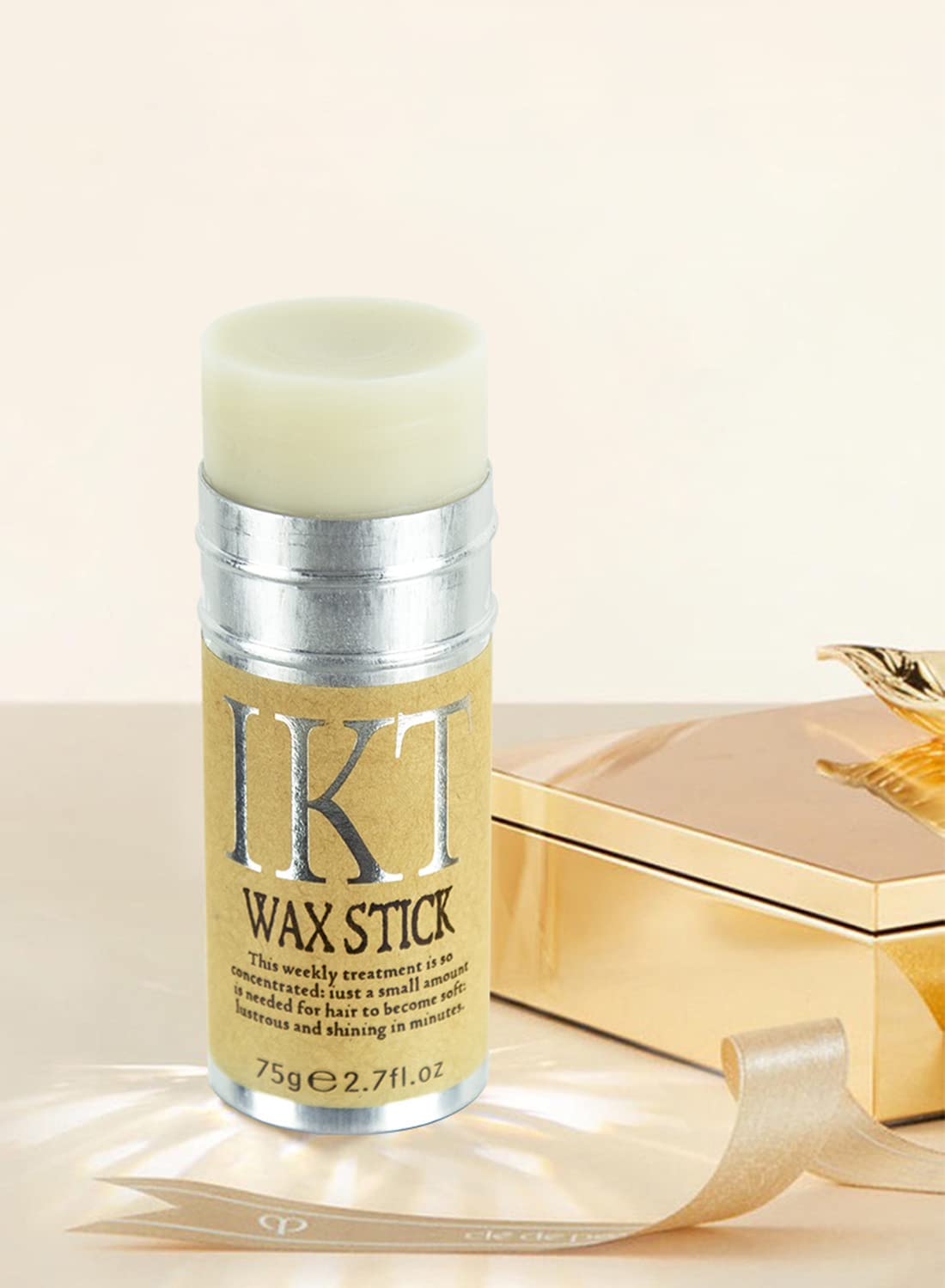 Hair Wax Stick Strong and Long-Lasting Hold Non-greasy Styling Wax for Flyaways Edge Frizz Hair Suitable for Unisex-75g