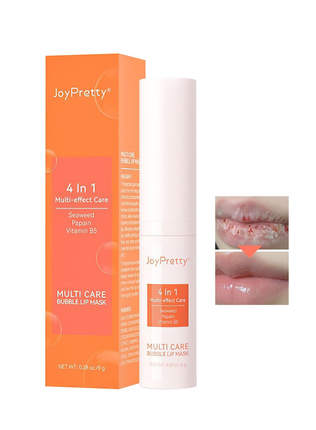 Lip Moisturizer, 4-in-1 Hydrating Lip Mask, Lip Care to Fade Lip Lines 8g