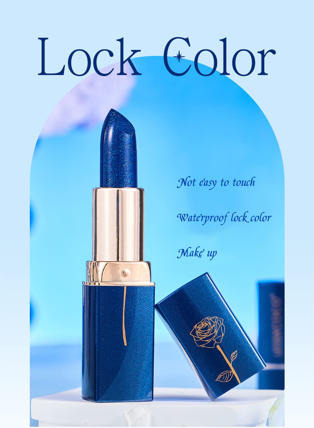 Magic Color Changing Lipstick, Moisturizing Long Lasting Waterproof Lightweight Non-Stick Cup Lip Gloss, Smooth Lip Tint for Women 1Pcs