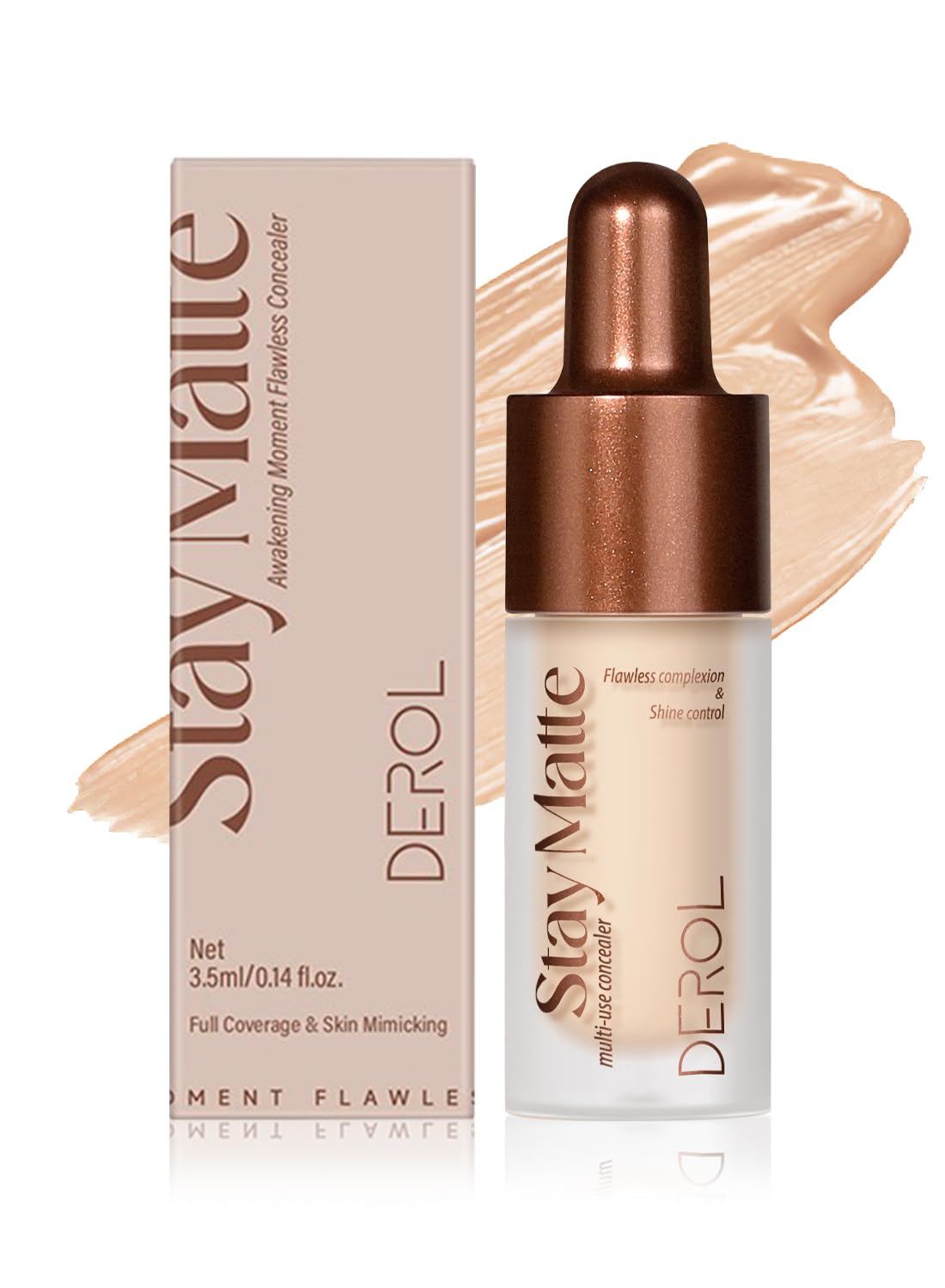 Concealer Stick, Hydrating Full Coverage Flawless Corrector Stick, Long Lasting Multi-Use Cream Contouring Highlighter Makeup Stick, Under Eye Concealer 3.5ML