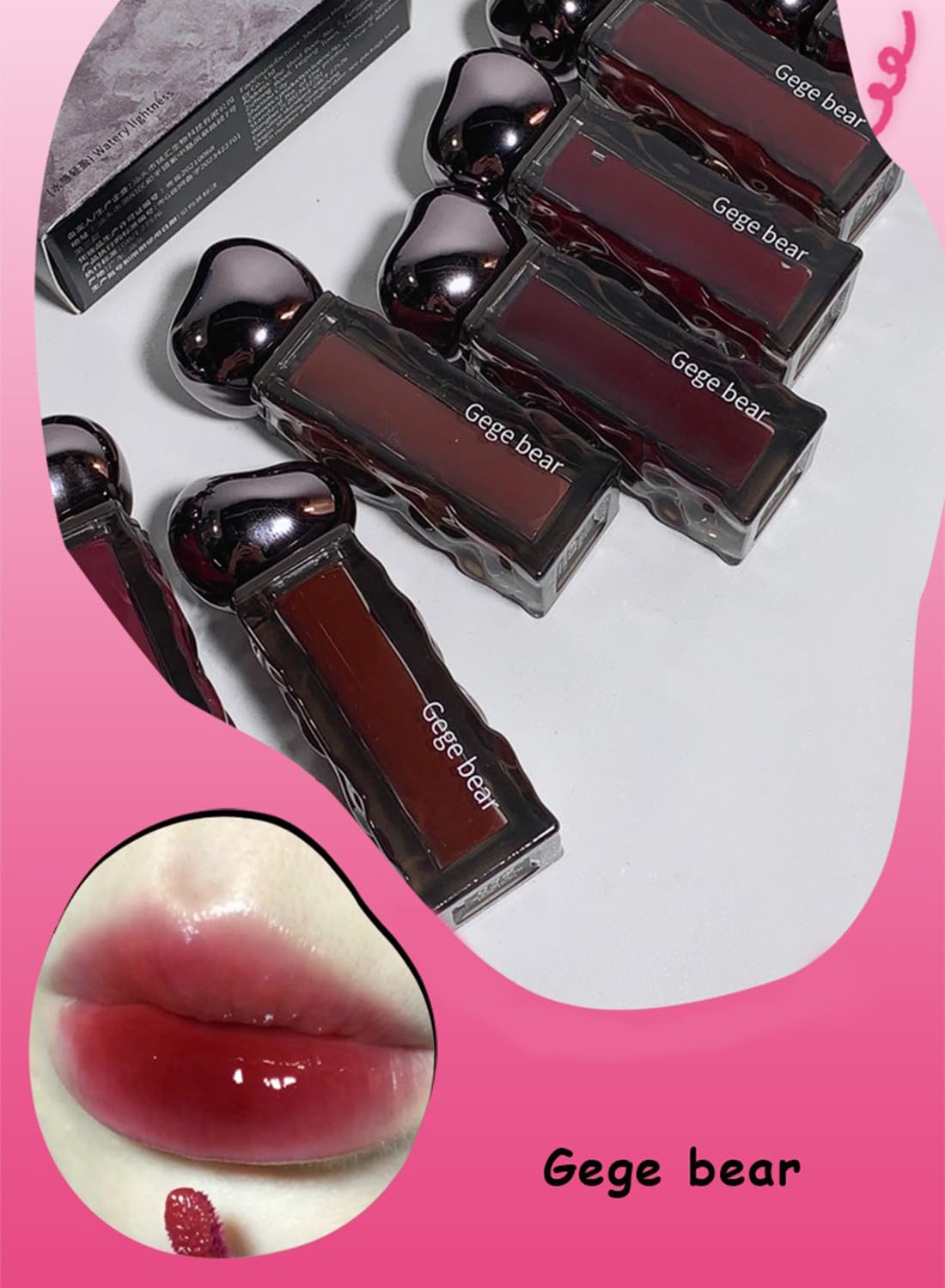 Lip Gloss, Mirror Glossy Ultra Hydrating Long Lasting Nonstick Cup Moisturizing High Pigmented Liquid Lipstick, Plump Lips and Improve Complexion
