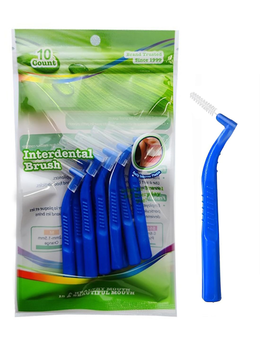 10Pcs L-Shaped Interdental Brushes Set