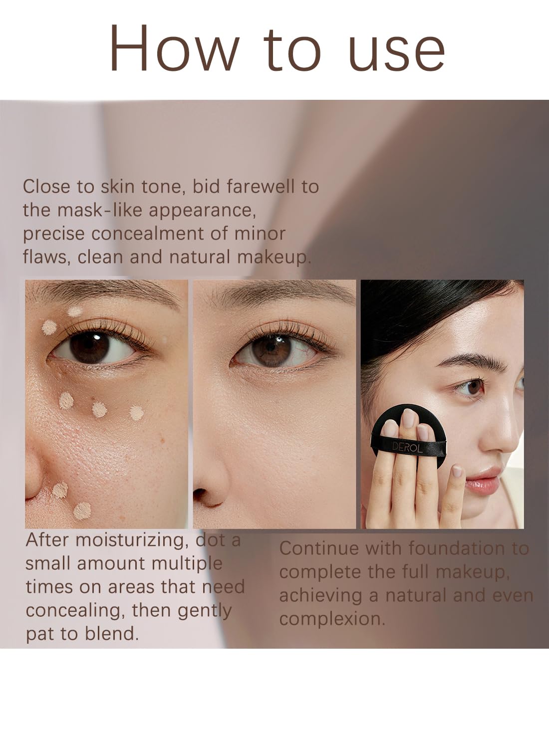 Concealer Stick, Hydrating Full Coverage Flawless Corrector Stick, Long Lasting Multi-Use Cream Contouring Highlighter Makeup Stick, Under Eye Concealer 3.5ML