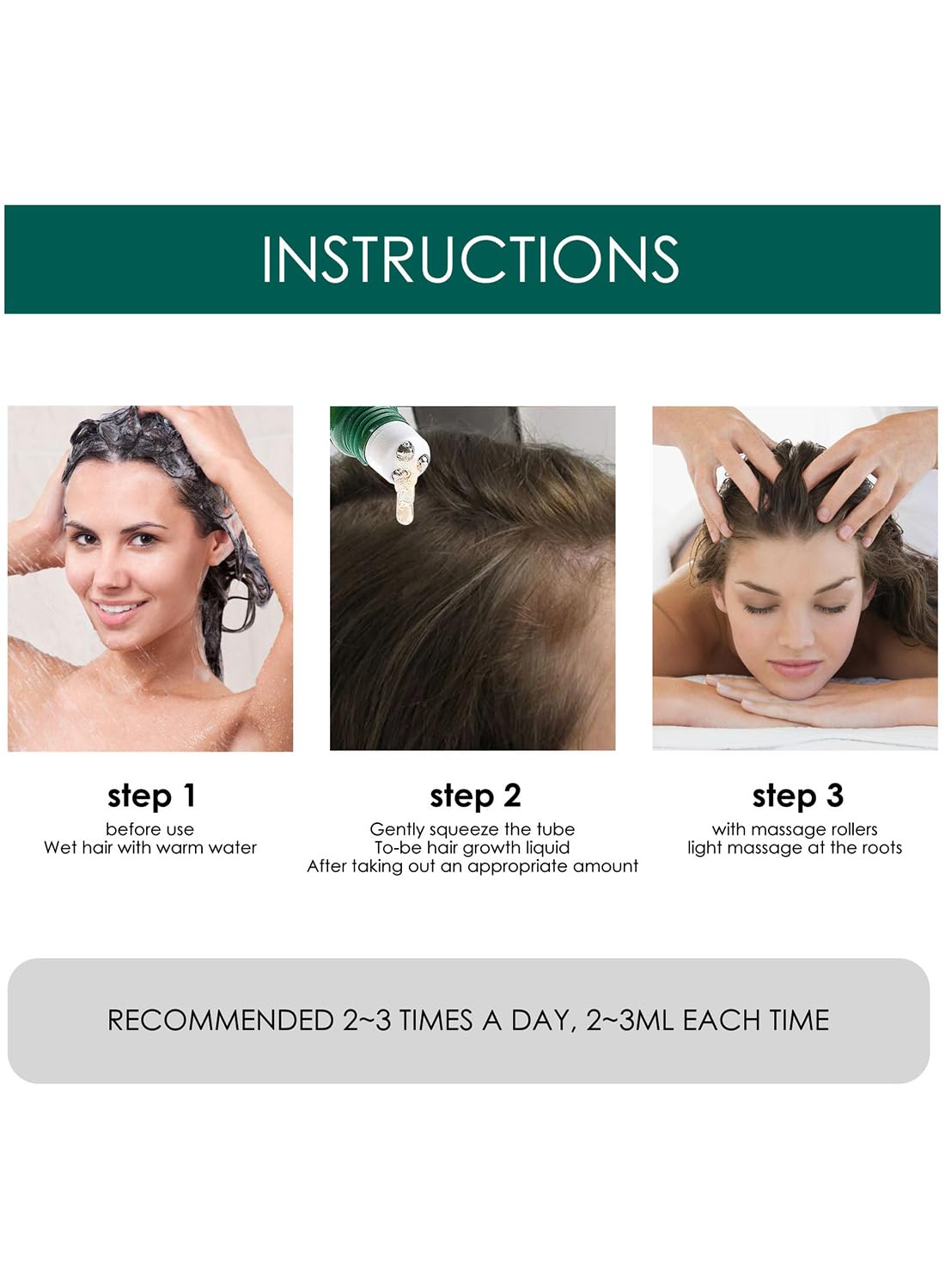 Hair Growth Serum, Anti Hair Loss Essence, Strengthening Hair Regrowth Oil, Hair Loss Treatment, Repair Hair Damage, for Thicker Longer Fuller Hair 20ML