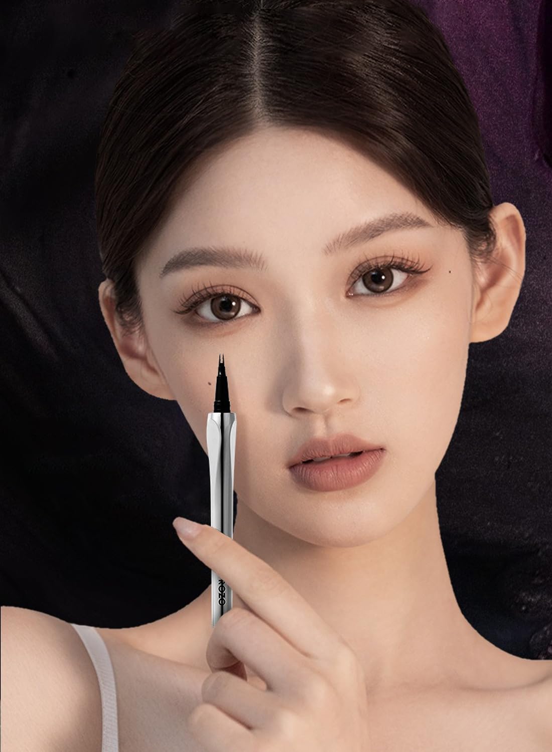 Eyebrow Pen with Micro-Fork Tip, 2 Tip Microblade Eyebrow Pen, Waterproof Smudgeproof Long Lasting Brow Contouring Pencil, Create Natural Brows