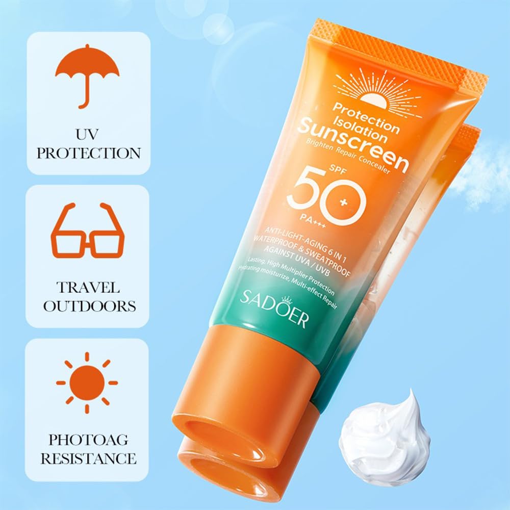 High Multiplier Protection Sunscreen SPF 50, Sunscreen Lotion for Unisex - 50g