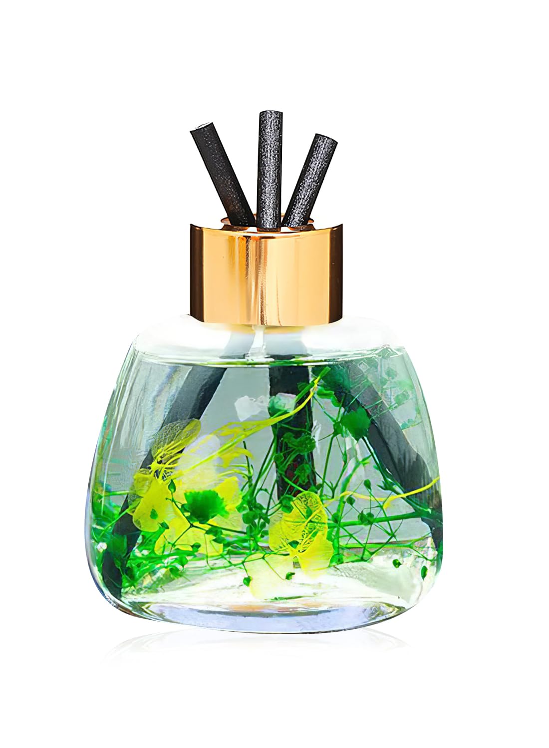 Flower Reed Diffuser Set with Incense Diffuser Sticks, Scented Room Diffuser Home Fragrance with Aromatherapy Essential Oil for Car Home Office Bedroom Gift Set 100ml