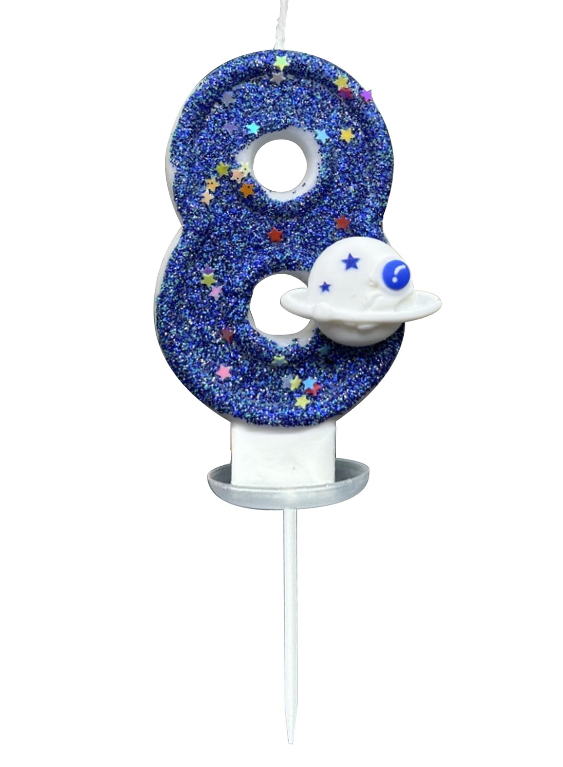 7 cm Blue Number Cake Candles,