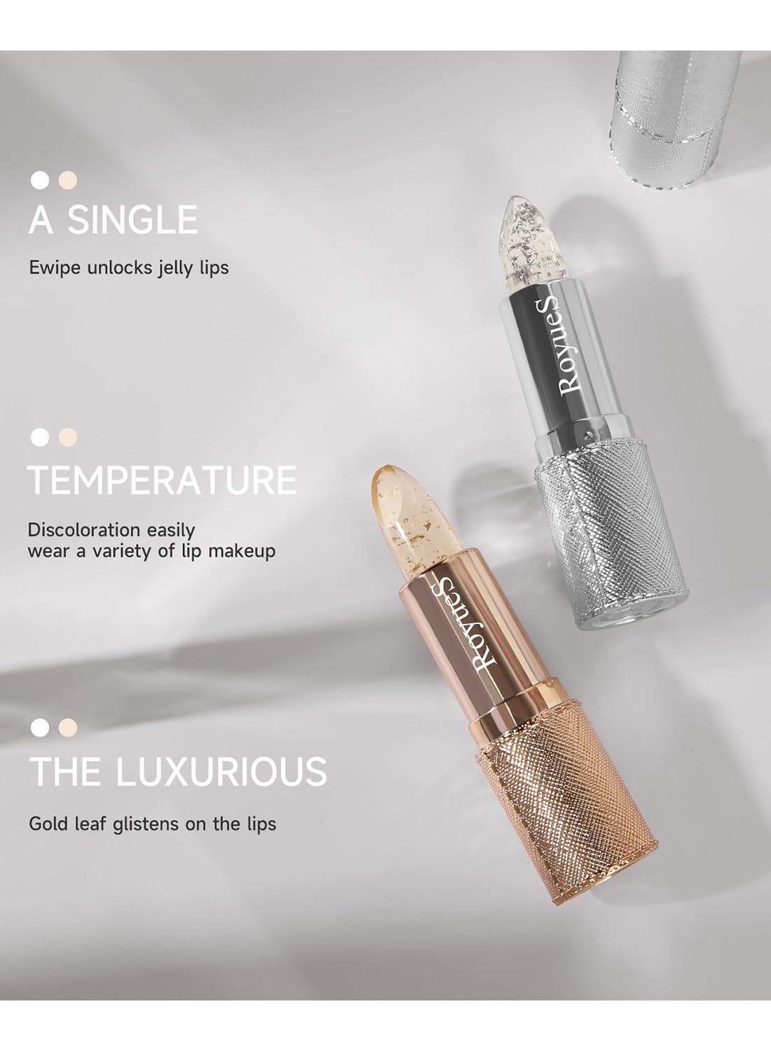 Temperature Color Changing Lipstick, Moisturizing Long Lasting Tinted Lip Balm, Nourishing Lip Moisturizer, Hydrating Lip Gloss