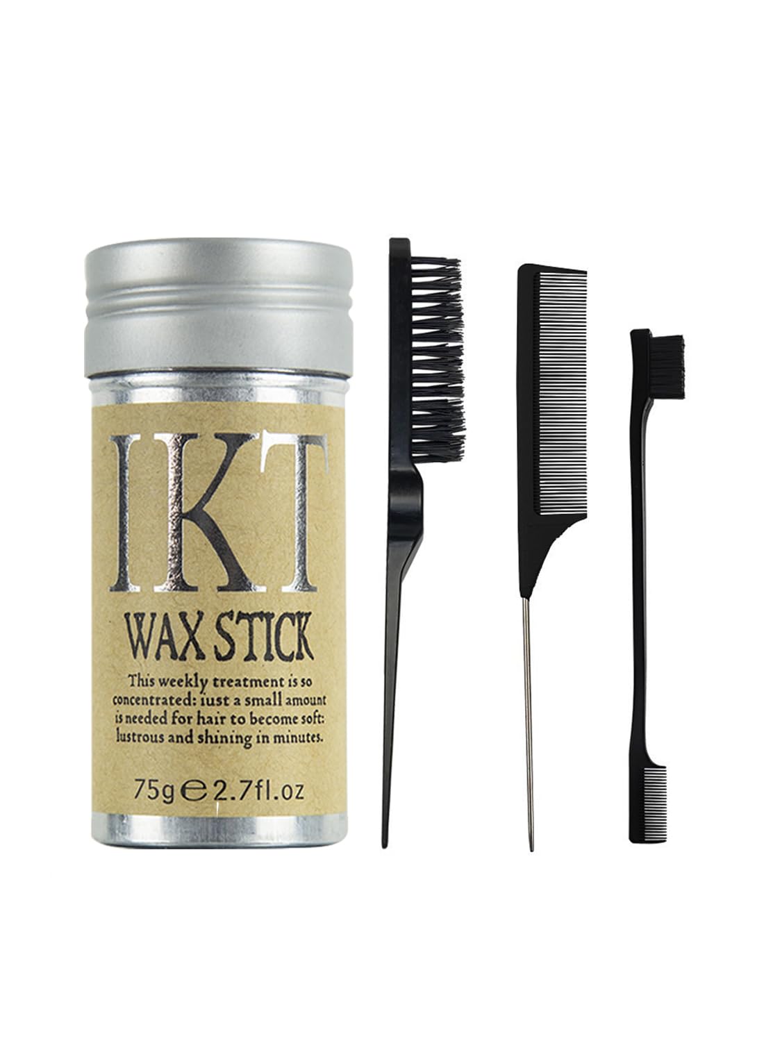 Hair Wax Stick Strong and Long-Lasting Hold Non-greasy Styling Wax for Flyaways Edge Frizz Hair Suitable for Unisex-75g