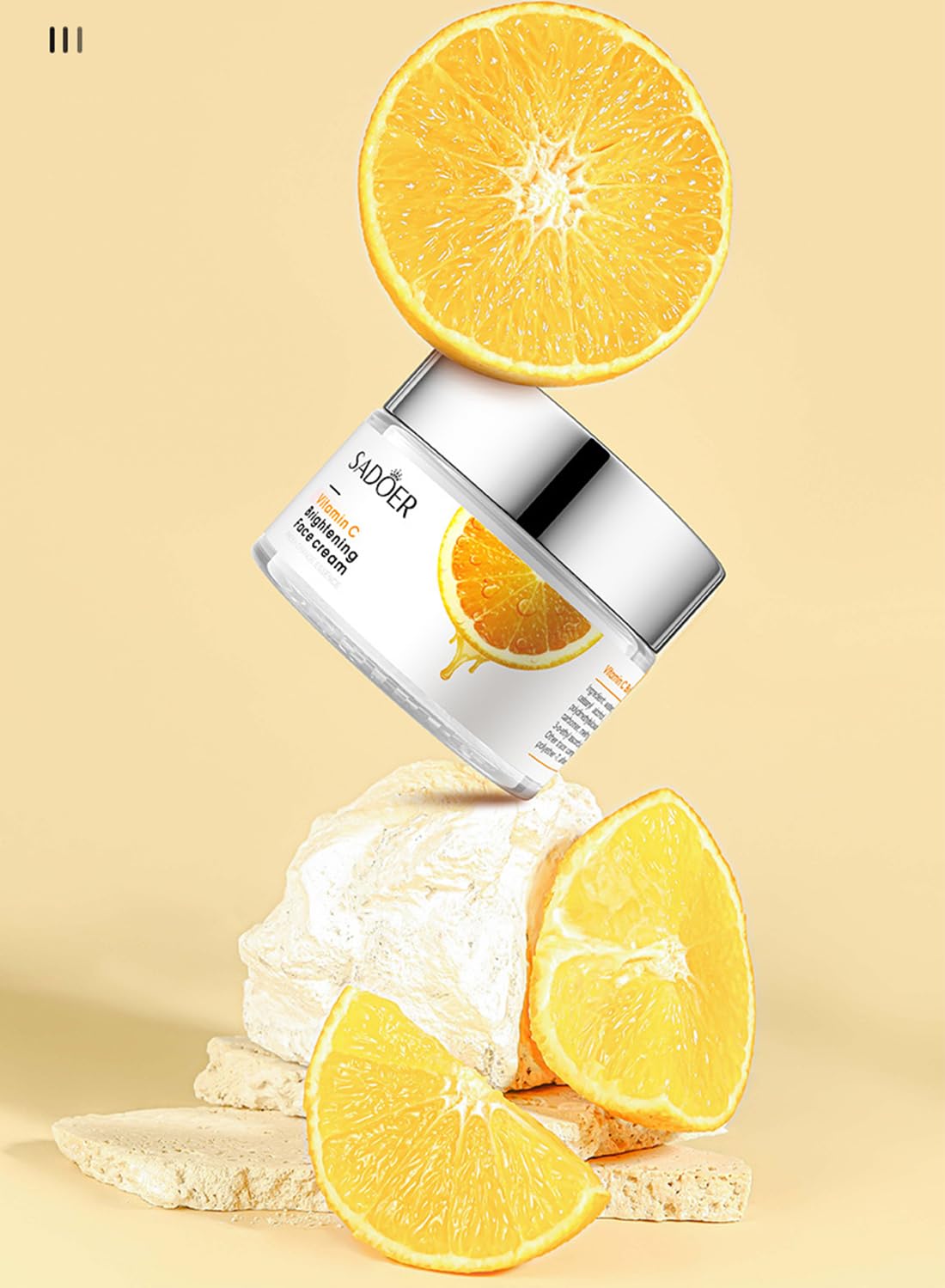 Face Cream with Vitamin C, Anti-Aging Moisturizing Hydrating Brightening Face Moisturizer for Face, Body & Hands, Face Serum, Smooths & Delicates Skin, Fades Fine Lines, Enhances Skin Tone 50g