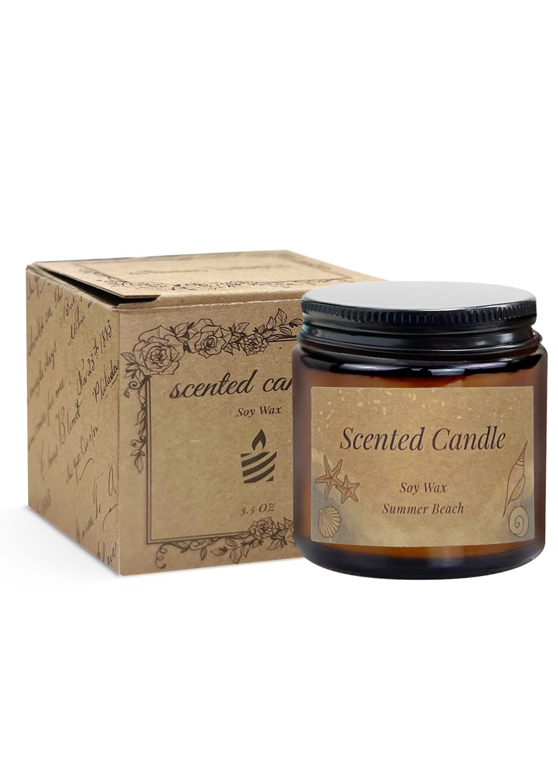 Scented Candles, Long Lasting Strong Fragrance Aromatherapy Candles, Candle Gift Set, Soy Candle for Home SPA Bathing Yoga Travel,