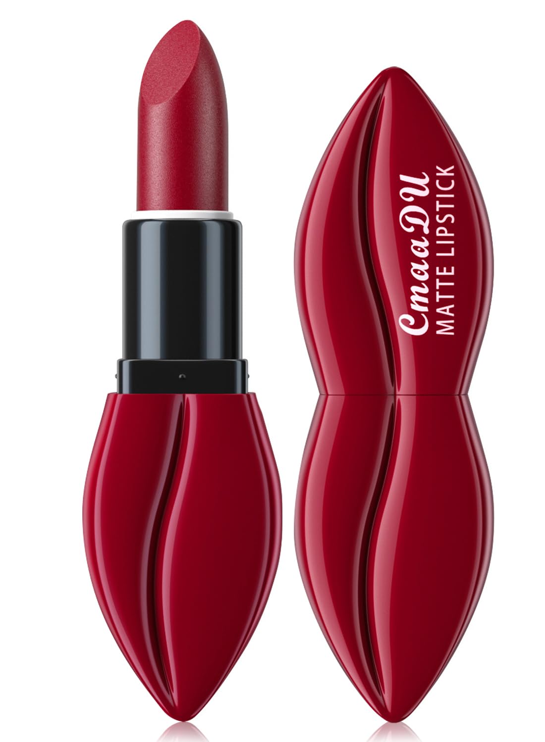 Matte Lipstick for Women, Long Lasting Waterproof Highly Pigmented Moisturizing Velvet Lip Gloss, Not Fade Lightweight Smudge Proof Lip Stain for Girls and Women - Red 10