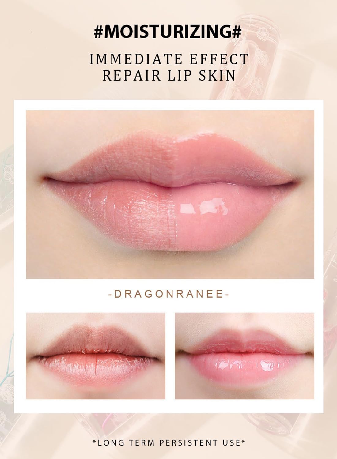 Clear Glossy Lip Oil Set, Hydrating Transparent Lip Glow for Women 6Pcs