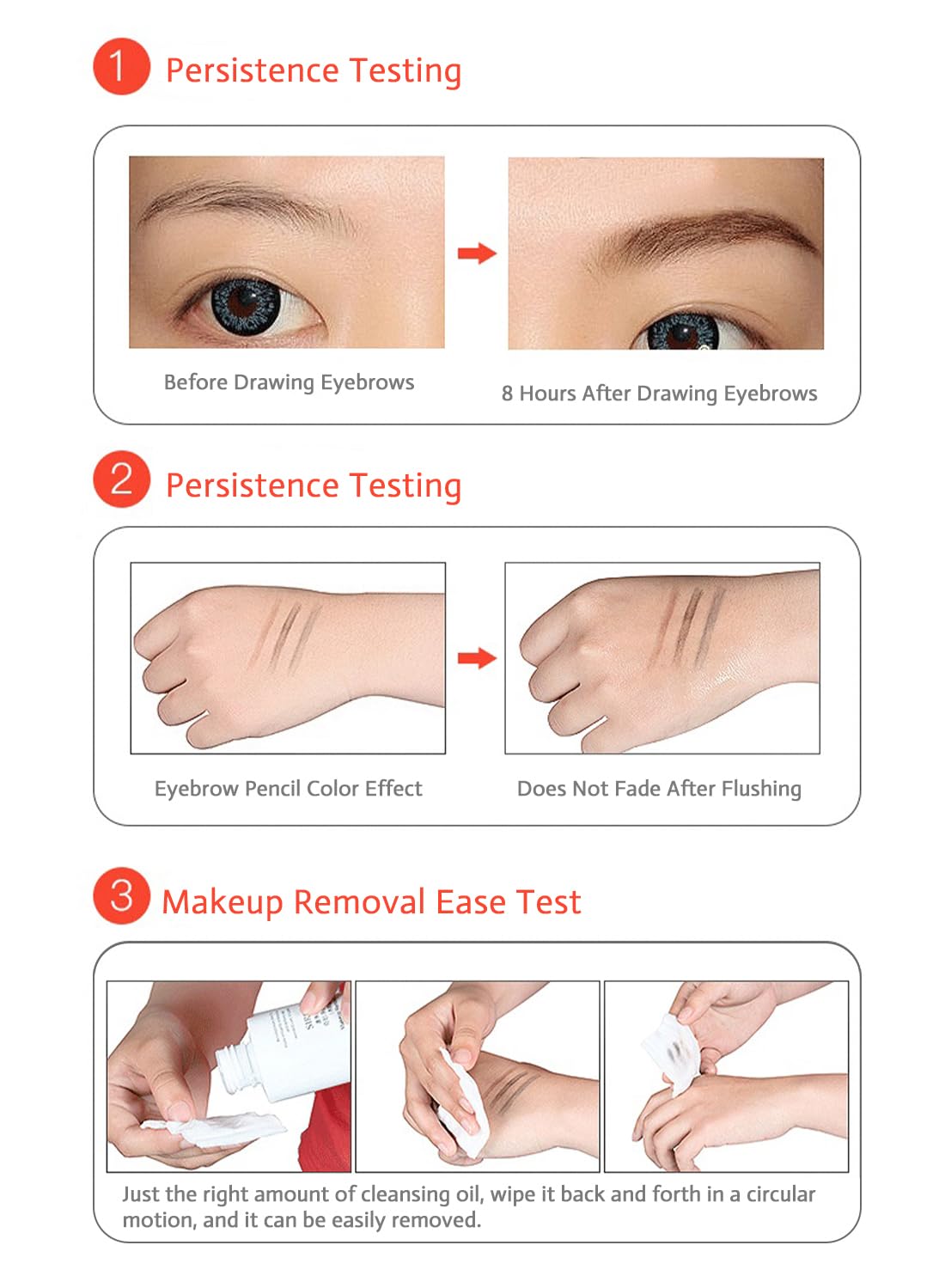 Eyebrow Pen Liquid with Micro-Fork Tip