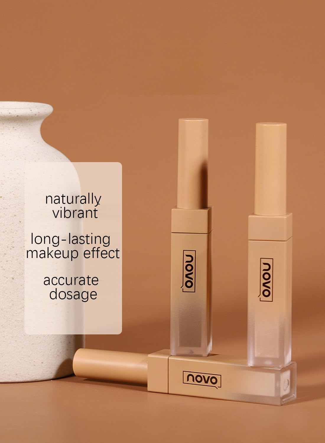 Liquid Contour Stick, Long Lasting Waterproof High Gloss Highlighter Stick, Blendable Lightweight Smooth Bronzer Stick for Face and Body Matte Finish