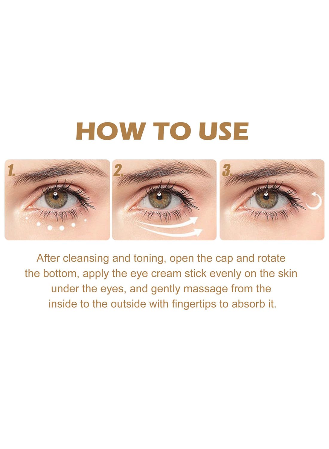 Retinol Under Eye Stick for Anti-Wrinkle and Dark Circle Removal, 1 pc 3ml
