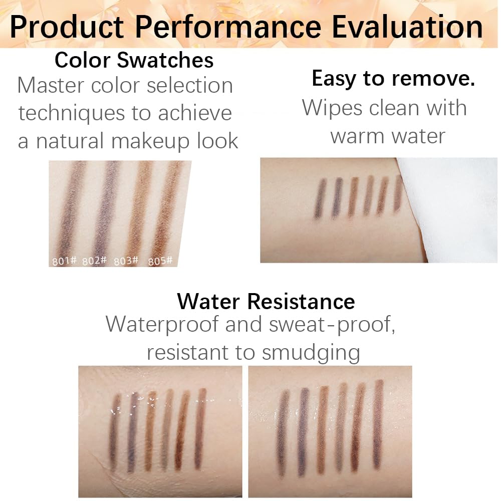 Eyebrow Pencil with Spiral Brush, Brow Pencil