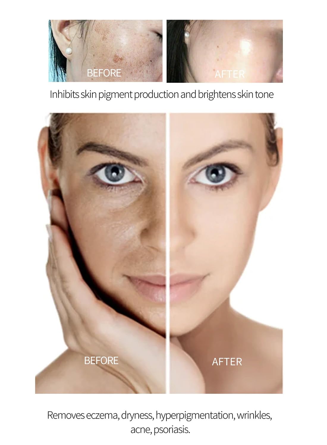 2% Glutathione Facial Cream, Whitening and Anti-Wrinkle Face Moisturizer, 20g