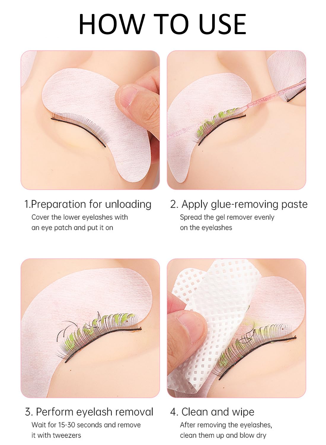 Eyelash Extensions Remover Cream, Lashes Glue Remover for Salon 5g