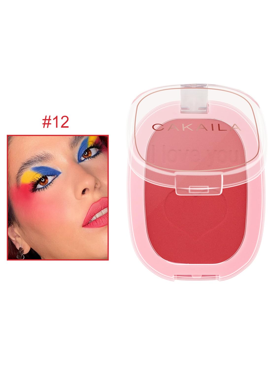 Blush Powder, Matte High Pigment Long Lasting Lightweight Contour & Highlighter, Waterproof Blusher Makeup for Face & Eye